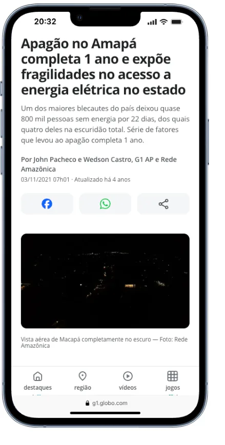 Apagão do Amapá — 22 dias sem energia